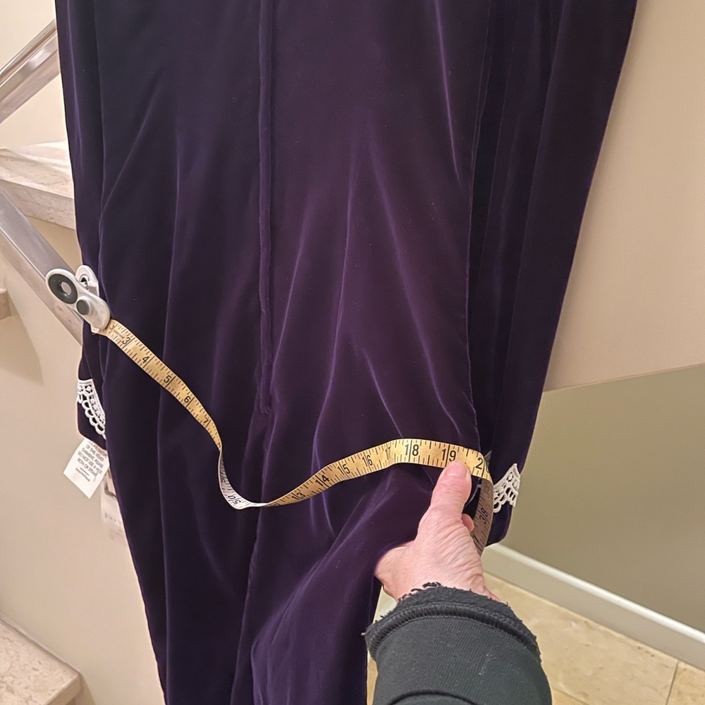 Vintage JESSICA MCCLINTOCK PURPLE DRESS - Picture 9 of 16